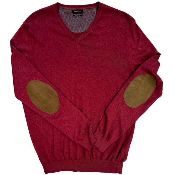 MASSIMO DUTTI Mens V-Neck Cashmere Blend Sweater - L - Picture 3 of 12